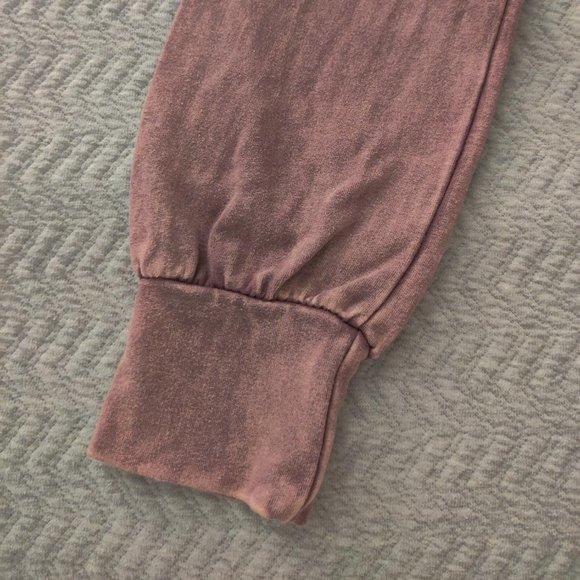 Anthropologie Erin + Ali Scalloped Trim Acid Wash Pullover - Picture 5 of 11